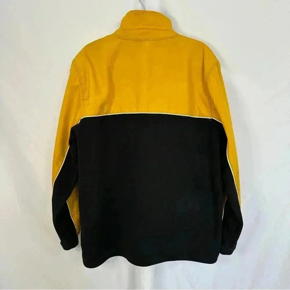 Pittsburgh Steelers Windbreaker Zip Up‎ Fleece Lining Mens Size Large Two Tone - Picture 10 of 16